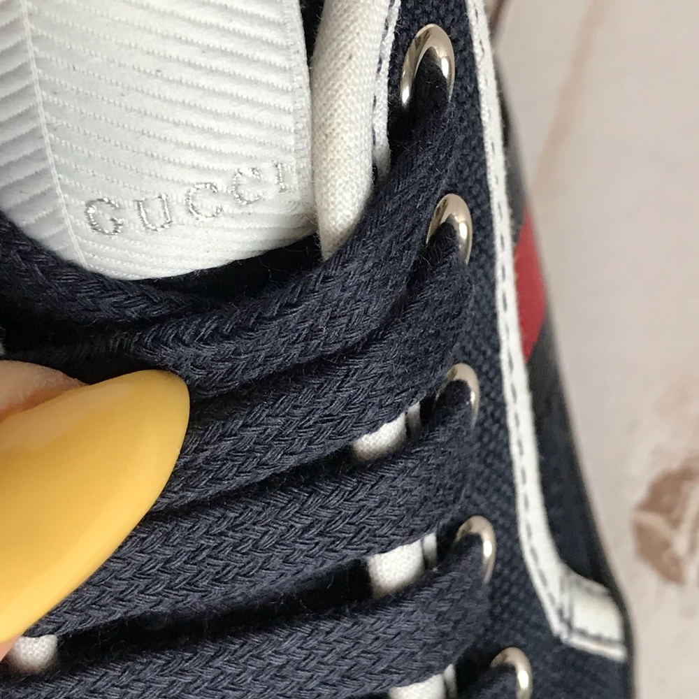 AUTHENTIC Baby Gucci Canvas Sneakers - Picture 7 of 8